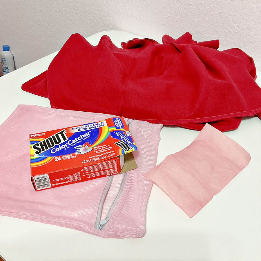 my red linen fabric bleed after prewashing