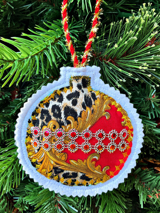 Globe-shaped Handmade Christmas Ornament