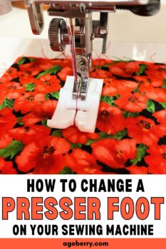 How to change a presser foot on sewing machine step-by-step tutorial