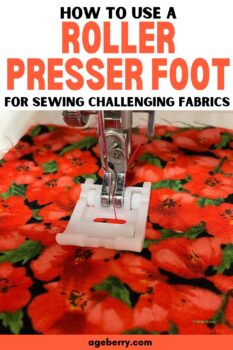 How to Use a Roller Presser Foot sewing tutorial