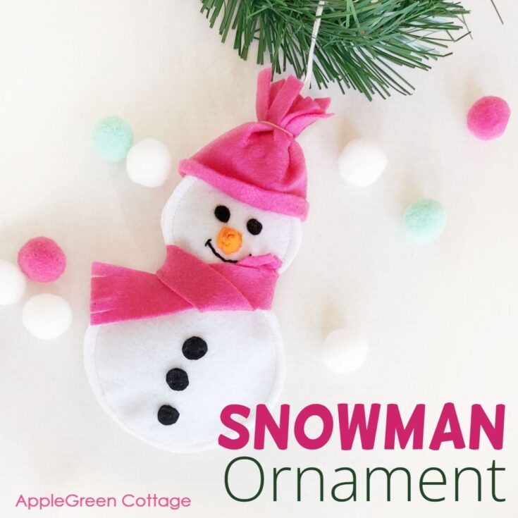 Image for Cute Diy Felt Snowman Ornaments