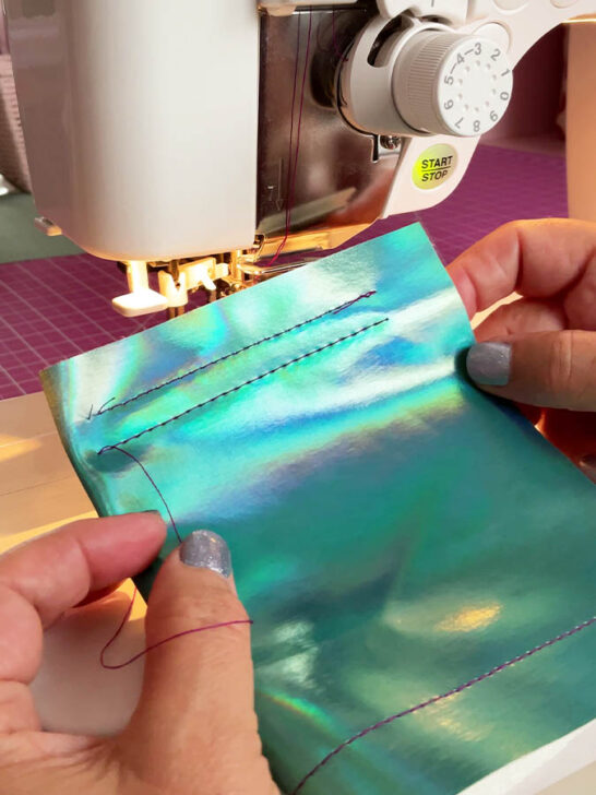 sewing vinyl and faux leather