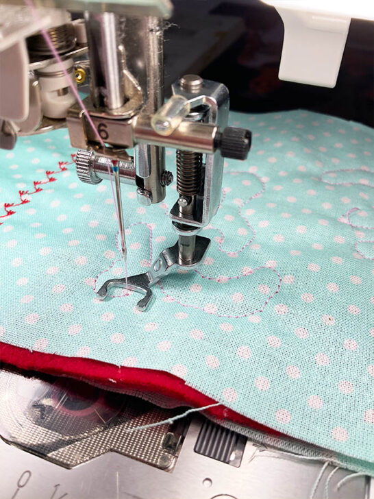 open toe free motion foot for quilting
