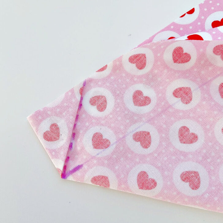 use a marking tool to trace along this folded edge