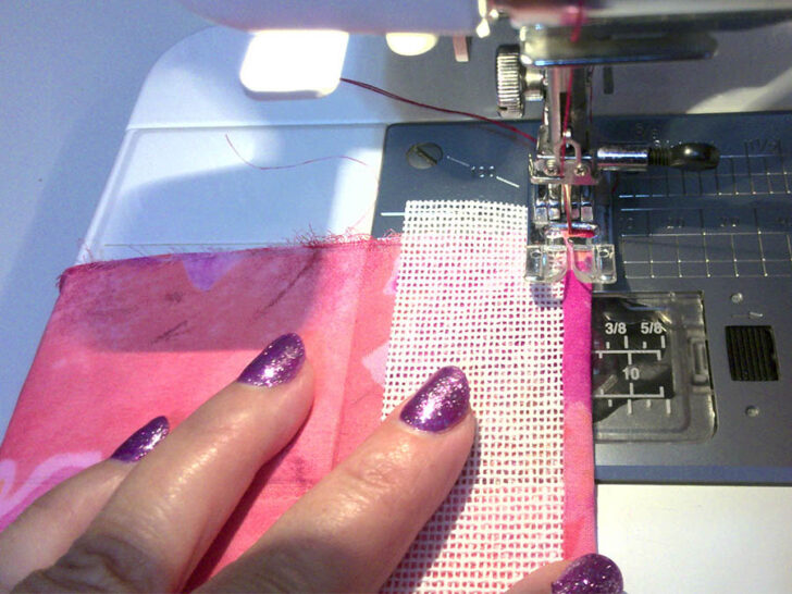 Start sewing the hem