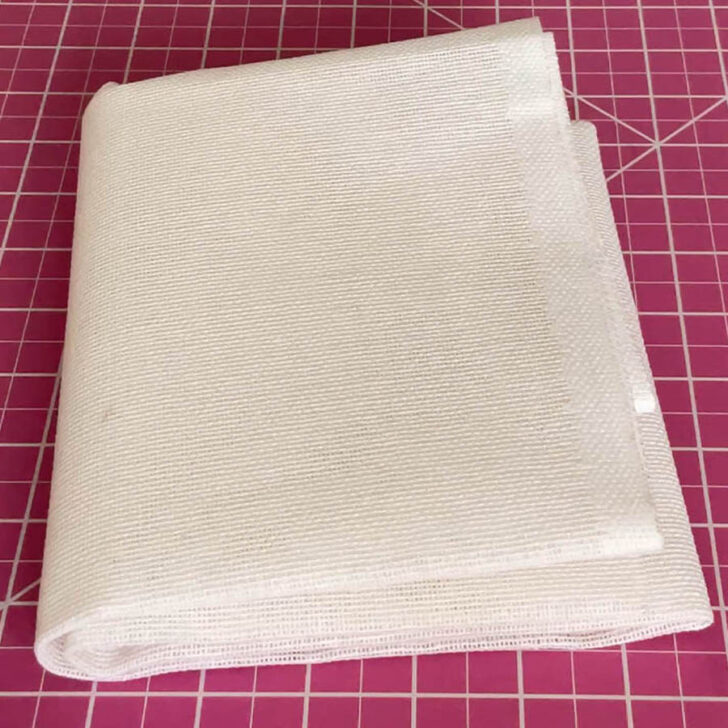 buckram fabric on the table
