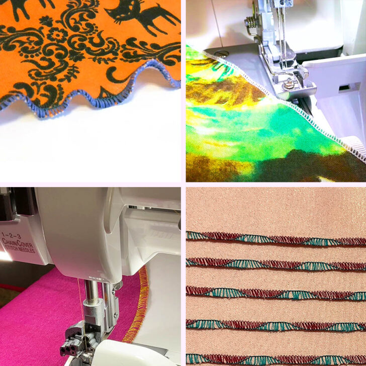 experiment stitches on my serger