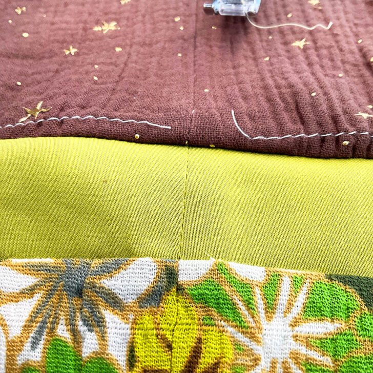 The seams are matched perfectly. This is very important for achieving a polished look in the final garment.
