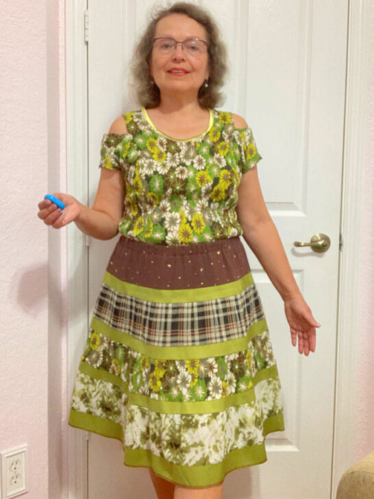 I made this tiered skirt