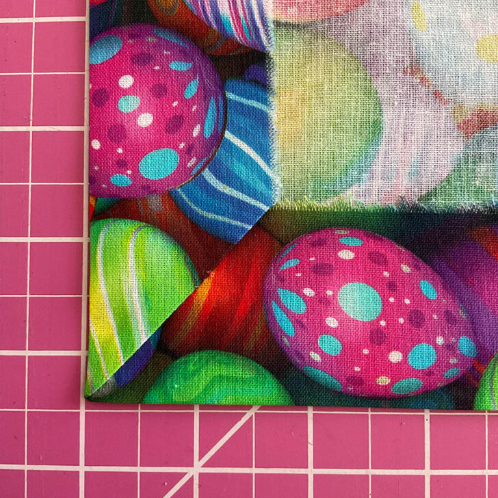 Final look of the corner after pressing