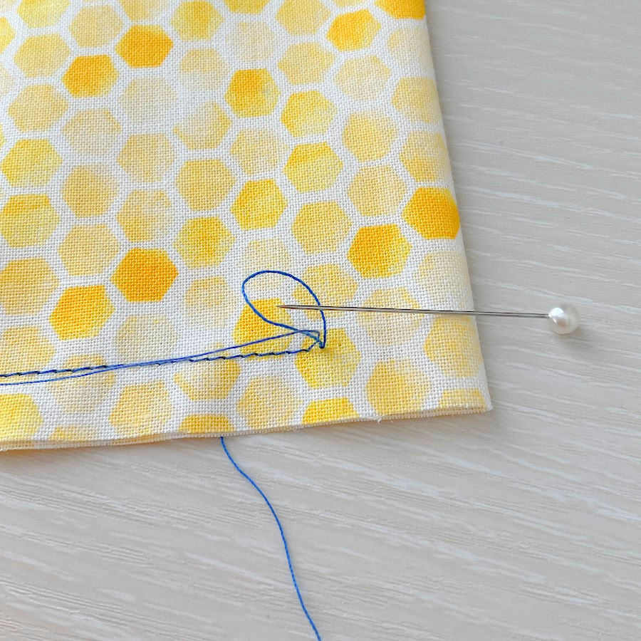 first step in securing the start of the stitch manually when backstitching is not an option