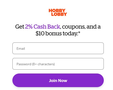 image of a cashback and bonus offer from hobby lobby