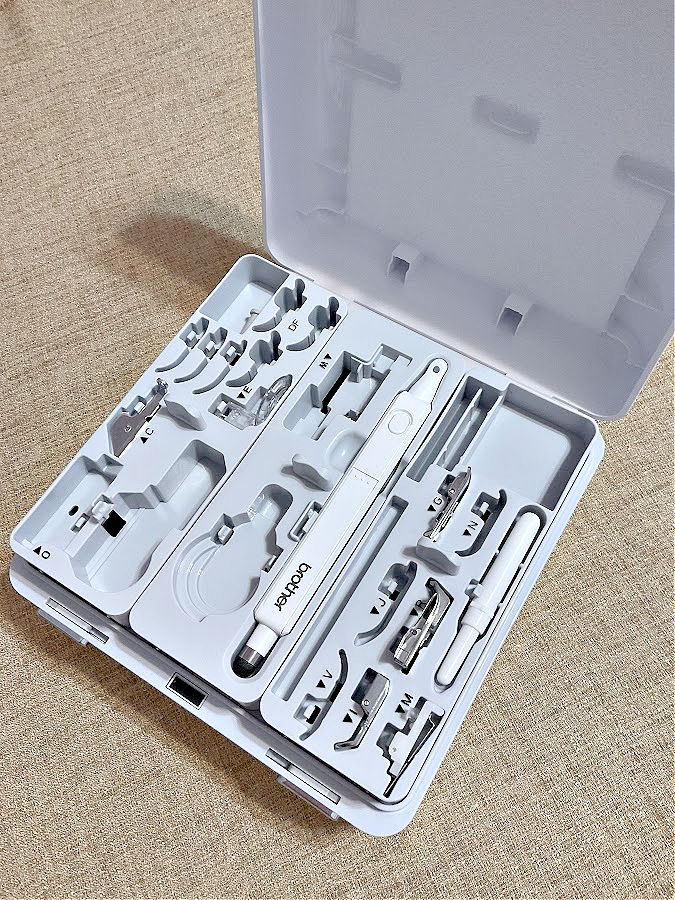 custom storage case for brother luminire sewing and embroidery machine