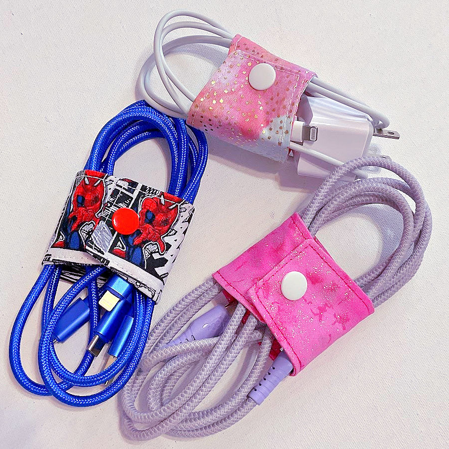 cords of various colors being held by the cord keepers