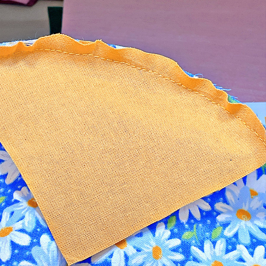 seam allowances are not of equal size after sewing the curved seam