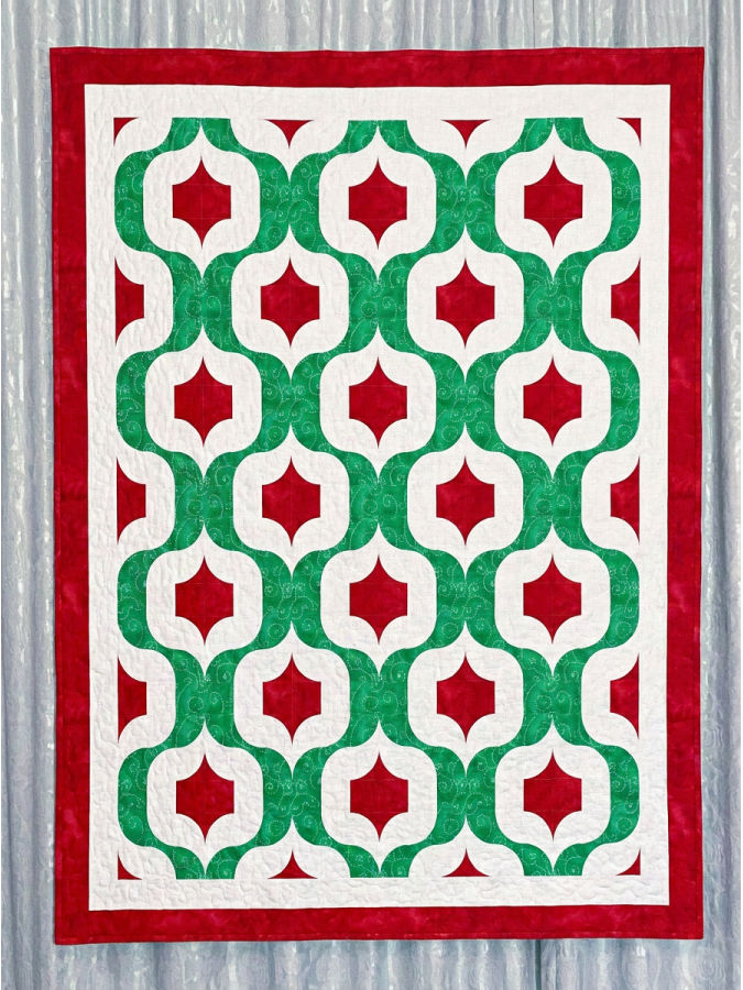 Quilt I made using curve master presser foot