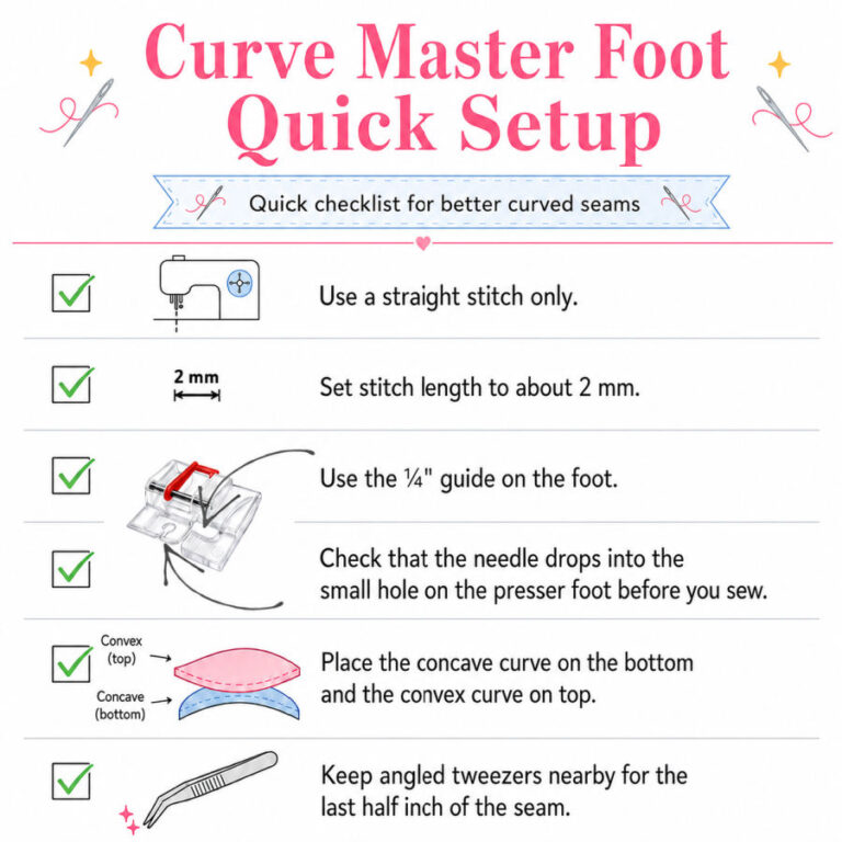 How To Sew Curves the Easy Way Using a Curve Master Presser Foot