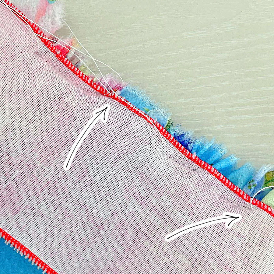 bad stitch when using the second fabric slot in the gathering foot