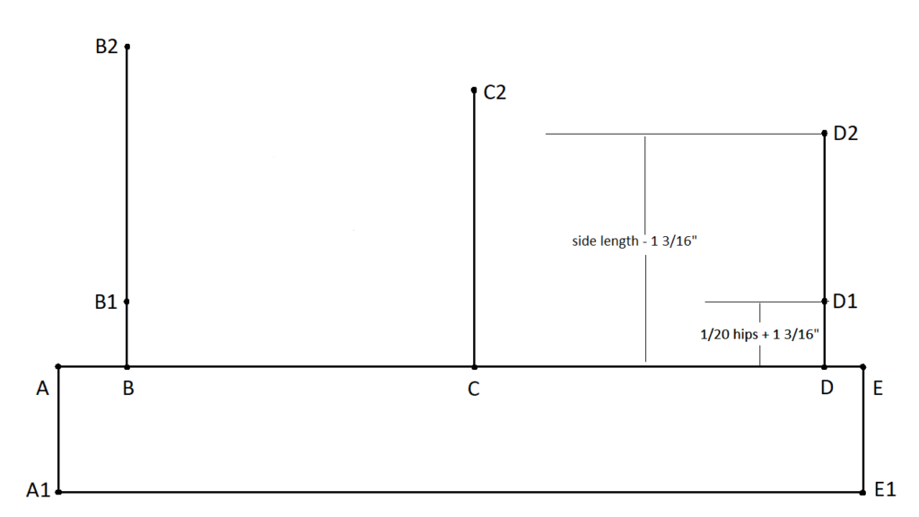 step 6 continue drafting the pattern for shorts