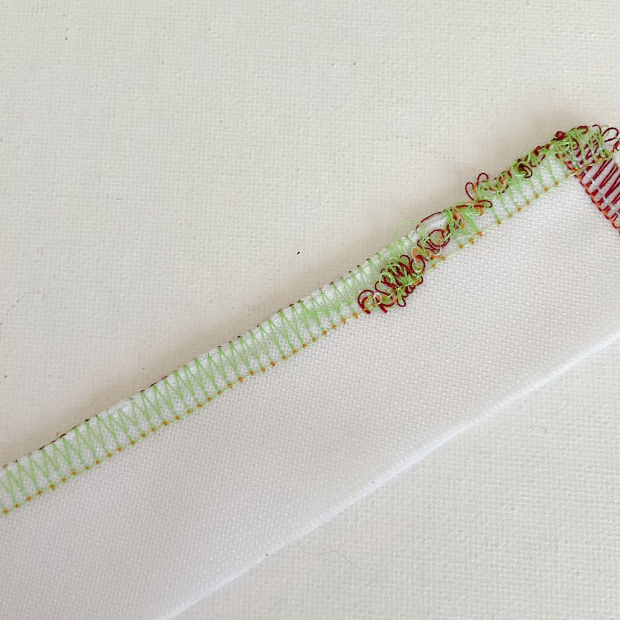 foreign objects in this case threads caught in the seam will require the seam to be unpicked