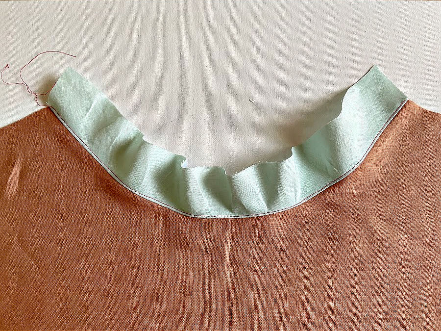 understitching seam finished