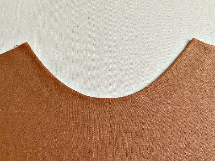 the understitched seam in its final form after final pressing