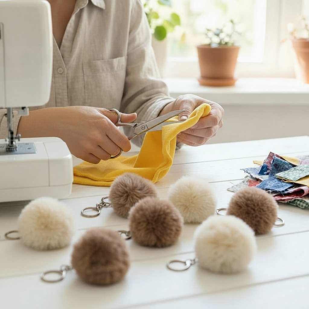 AI generated image of a woman using scissors in an unnatural way