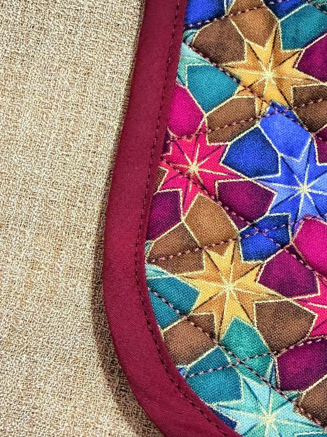 the organizer corner showing a good stitch without skipped stitches