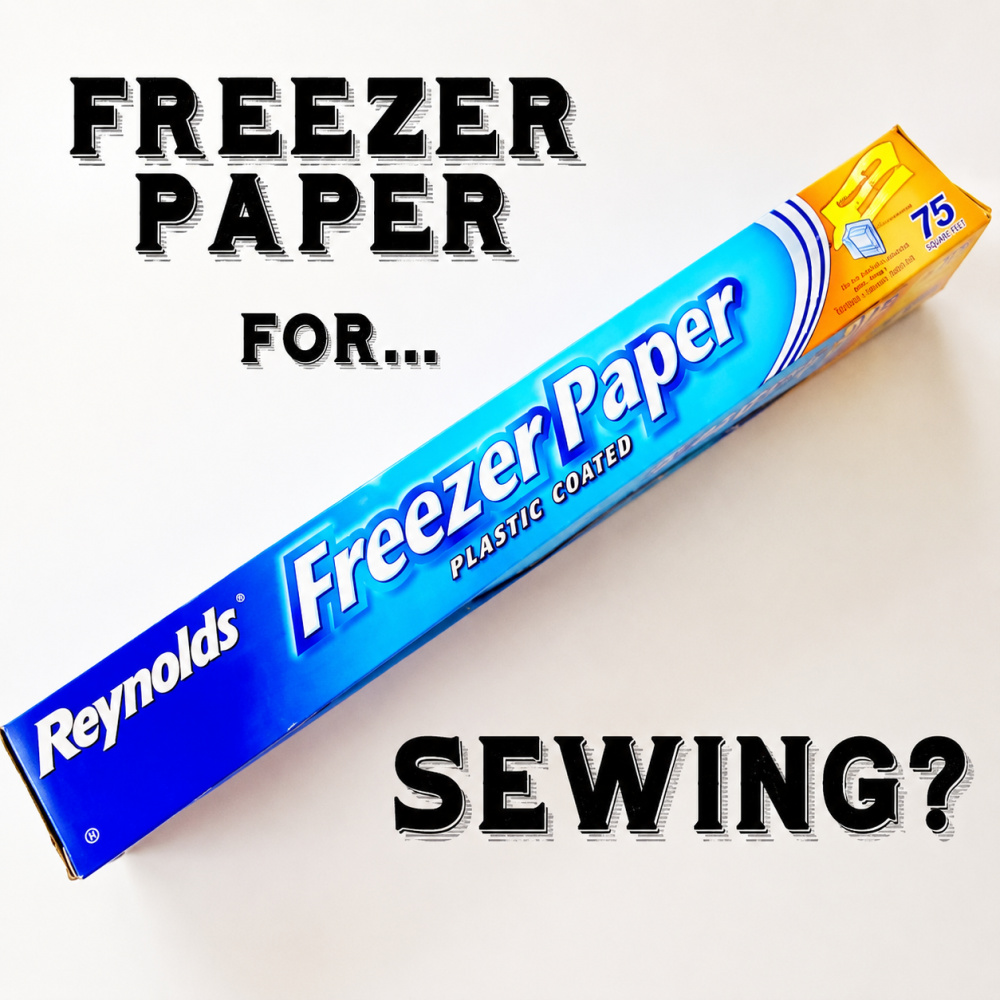 a roll of freezer paper in its original carton the text freezer paper for ... sewing on the image