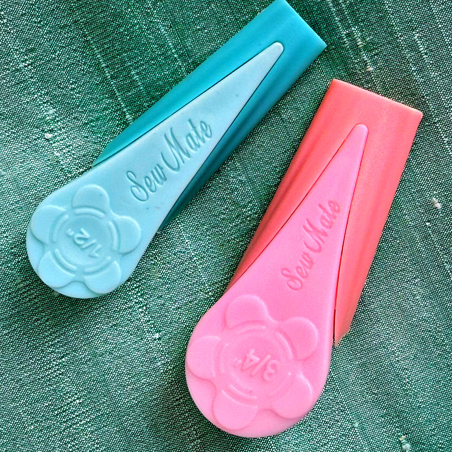 bias tape makers with sizes marked in inches